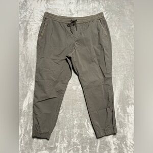L.L. Bean Jogger Rip Stop Pants Women’s Large Petite Gray Drawstring Hiking